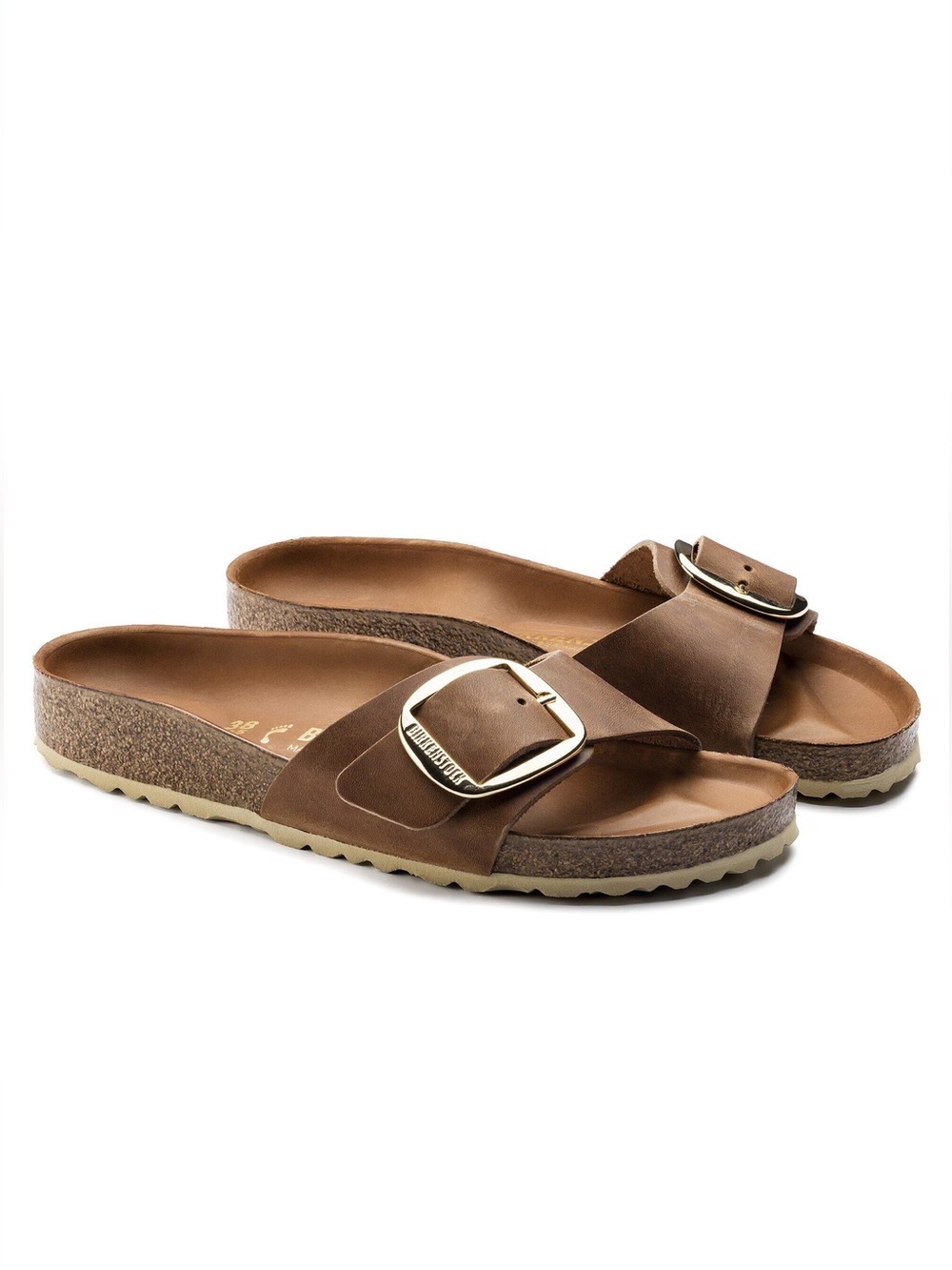 Birkenstock Madrid Big Buckle Oiled Leather - size 6/6.5
